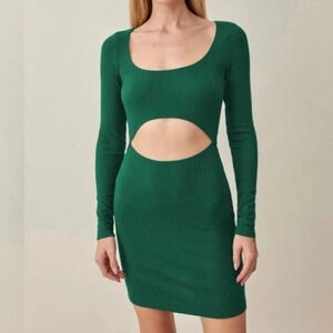 Reformation Cut Out Denmark Mini Dress